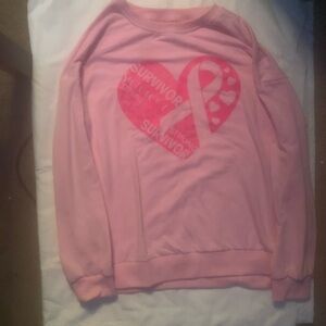 Long sleeve Cancer survivor sweater